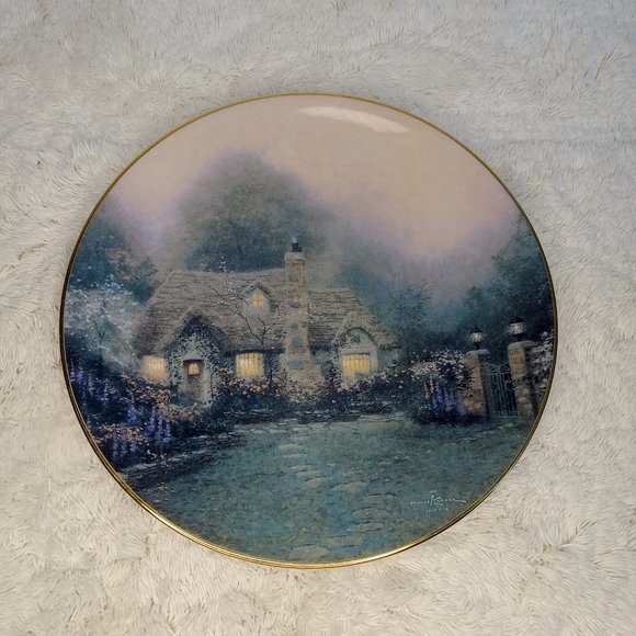 Thomas Kinkade Limited Edition Cottage Plates ( Set of Two) - Picture 10 of 12